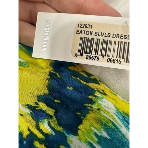 NWT Trina Turk EATON Tie Waist Dress Size 10 V Neck - Picture 4 of 9